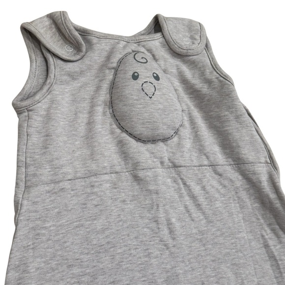 Nested Bean Gently Weighted Zen Sleepsack in Heathered Grey Unisex Size 6-24mo - Picture 3 of 9